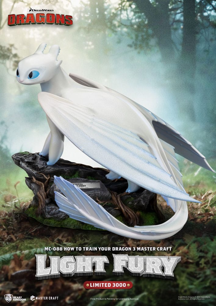 How To Train Your Dragon 3 Light Fury 29 cm Master Craft Statue