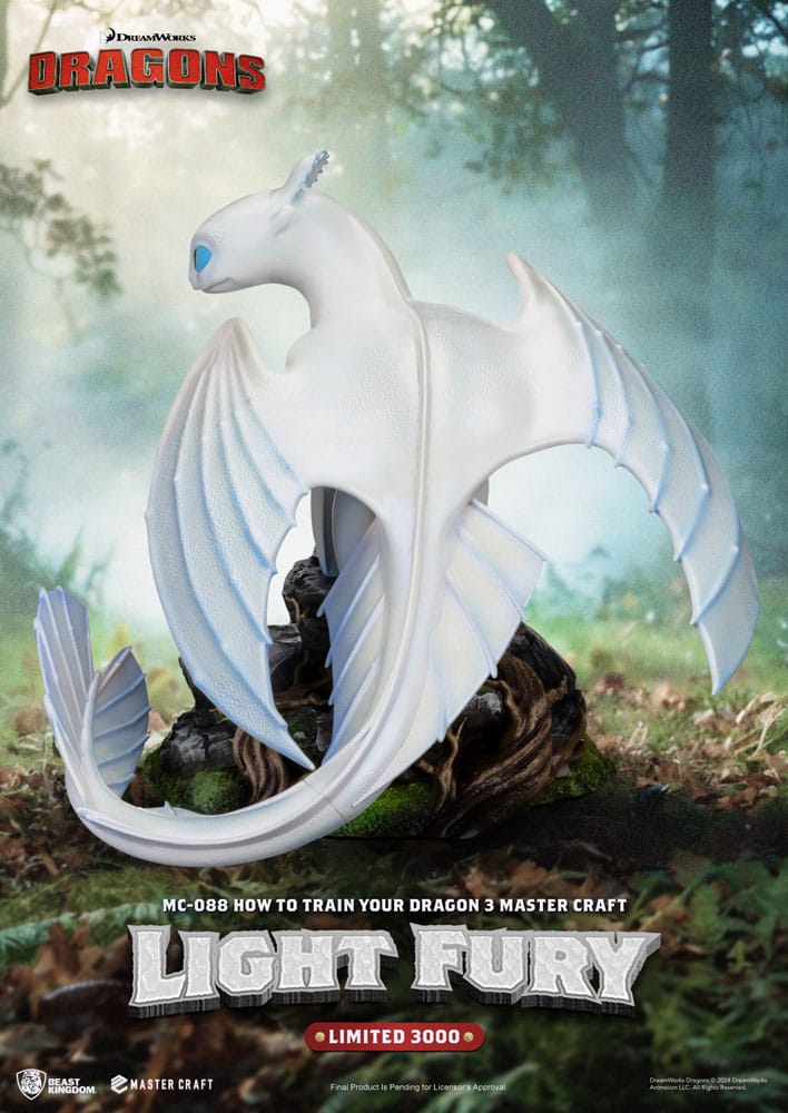 How To Train Your Dragon 3 Light Fury 29 cm Master Craft Statue