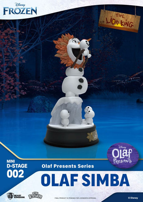 Frozen Olaf Presents: Olaf Simba 12 cm Mini Diorama Stage PVC Statue