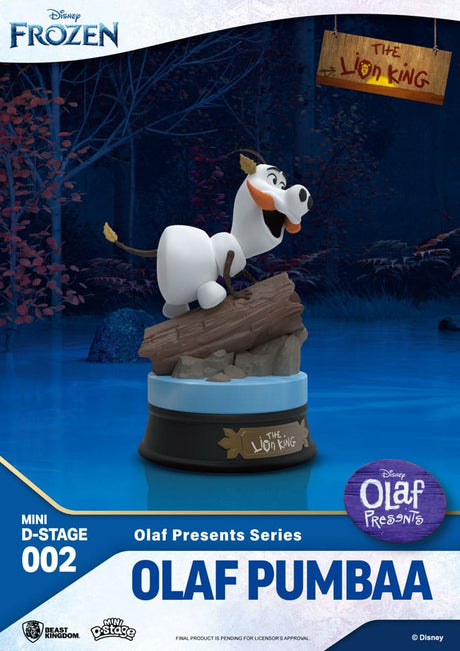 Frozen Olaf Presents: Olaf Pumba 12 cm Mini Diorama Stage PVC Statue