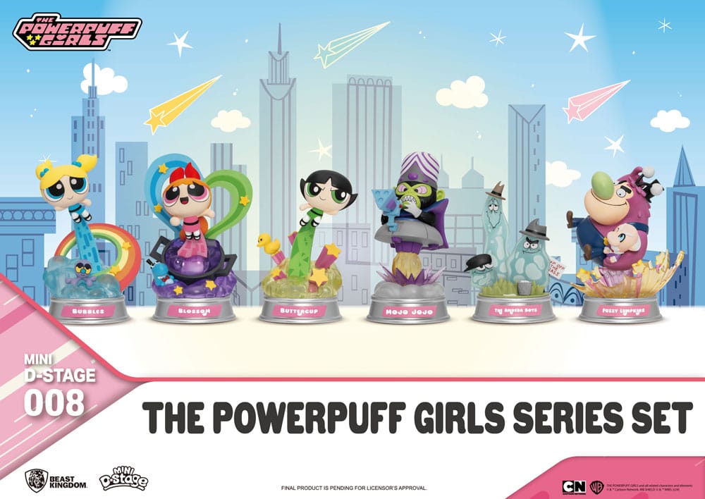 The Powerpuff Girls The Powerpuff Girls Series Set 12cm Mini Diorama Stage Statues