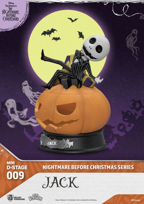 The Nightmare Before Christmas Jack 10 cm Mini Diorama Stage PVC Figure