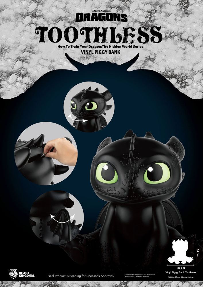 How to Train Your Dragon Toothless 30cm Piggy Bank