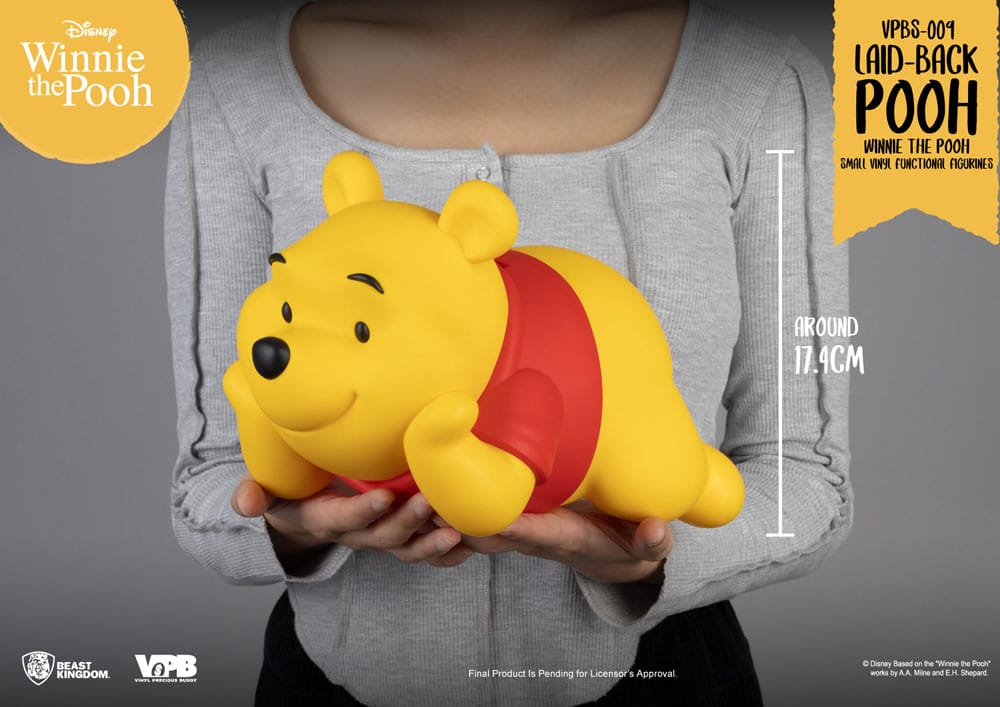 Winnie The Pooh Laid Back Winnie 17 cm Small Vinyl Bank