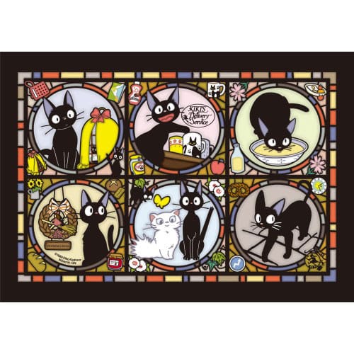 Kiki's Delivery Service Stained Glass Jiji's Everyday Jigsaw Puzzle