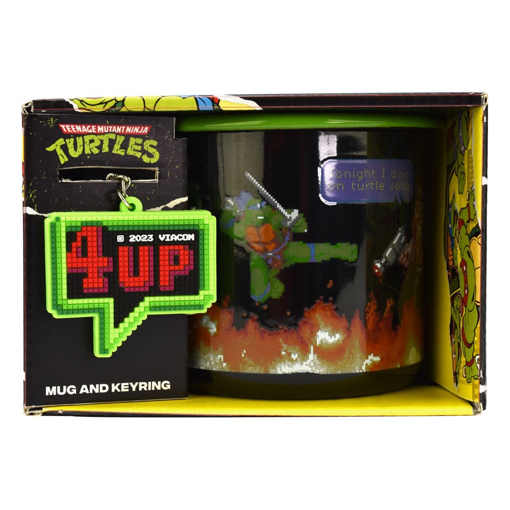 Teenage Mutant Ninja Turtles Enamel Mug and Keychain Set