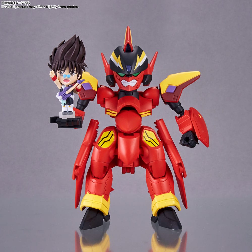 Macross 7 VF-19 Custom Fire Valkyrie with Basara Nekki 11 cm Tiny Session Vehicle mit Action Figure