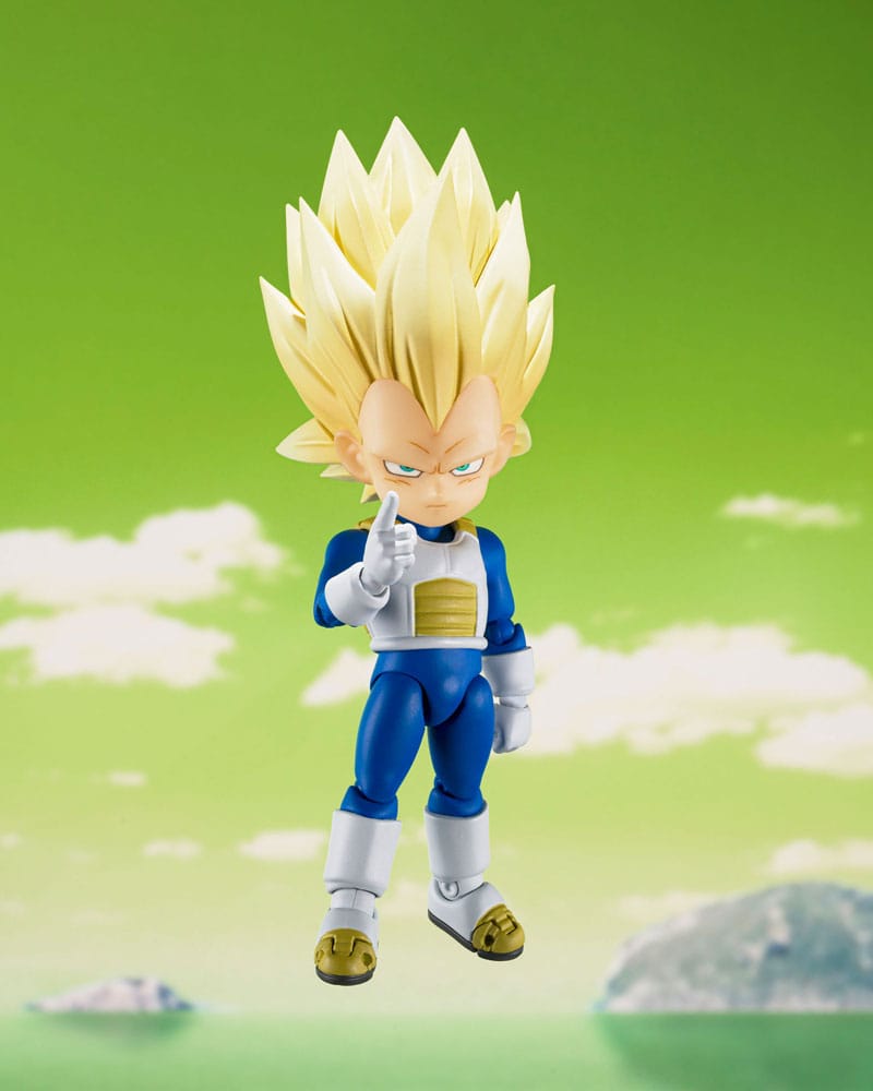 Dragon Ball S.H.Figuarts Super Saiyan 3 Vegeta (mini) Daima 8 cm Action Figure