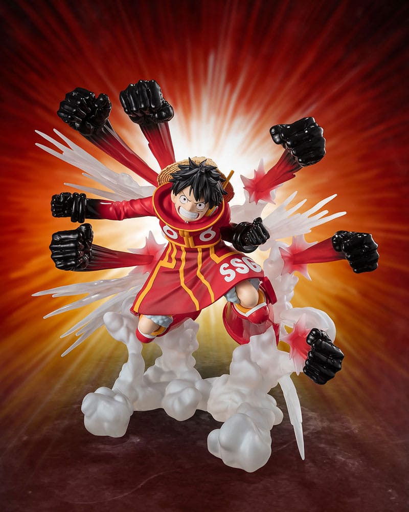 One Piece Figuarts ZERO Extra Battle Monkey D. Luffy Gum Gum Hawk Gatling 19 cm PVC Statue