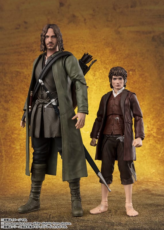 Lord of the Rings S.H. Figuarts Frodo Baggins & Gollum Action Figures