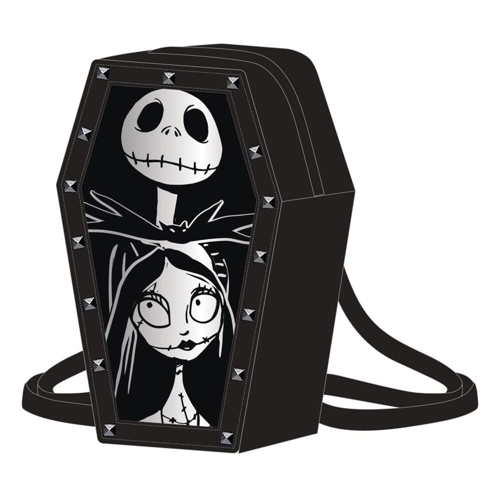 The Nightmare Before Christmas Jack Coffin-Shaped Faux Leather Backpack