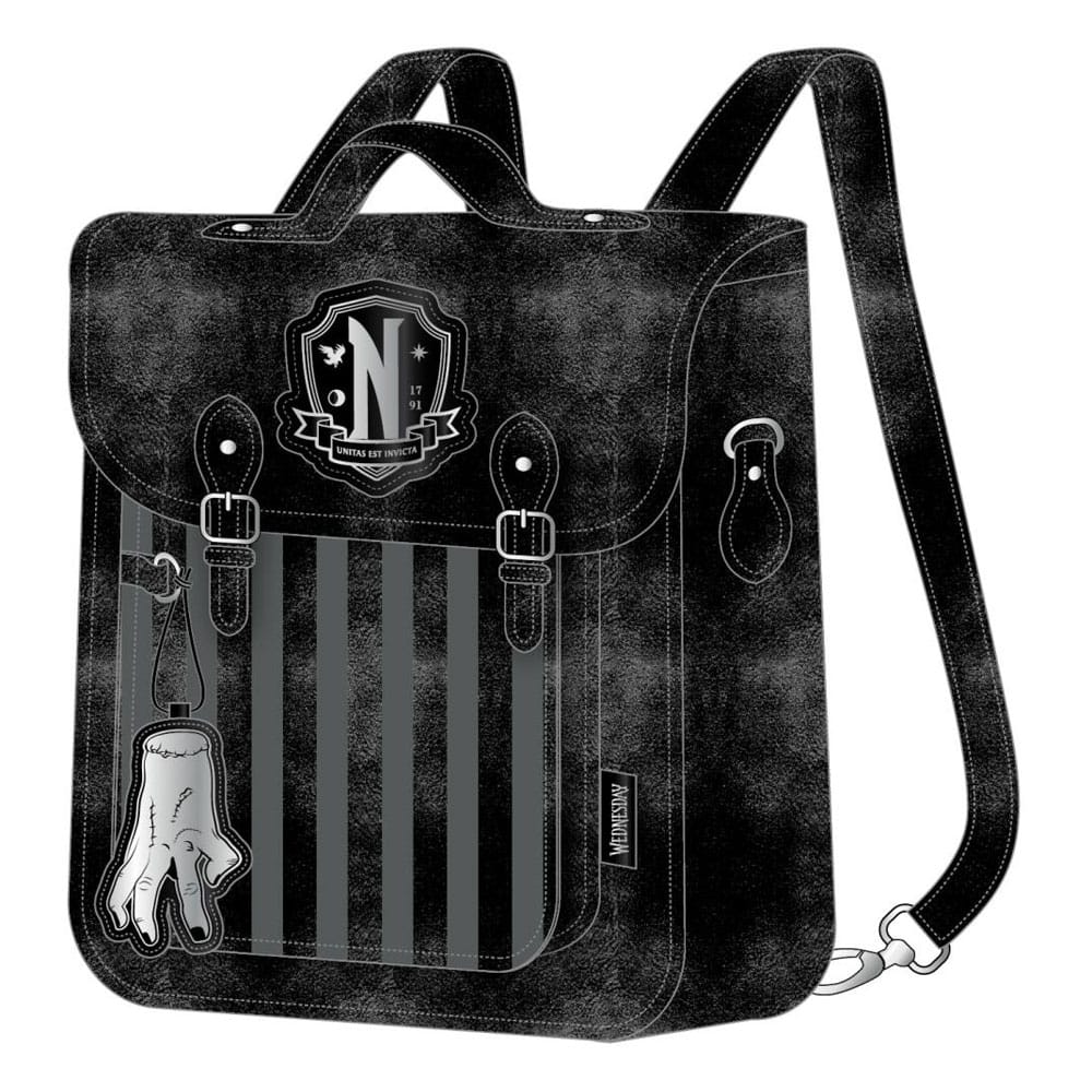 Wednesday Nevermore Faux Leather Backpack