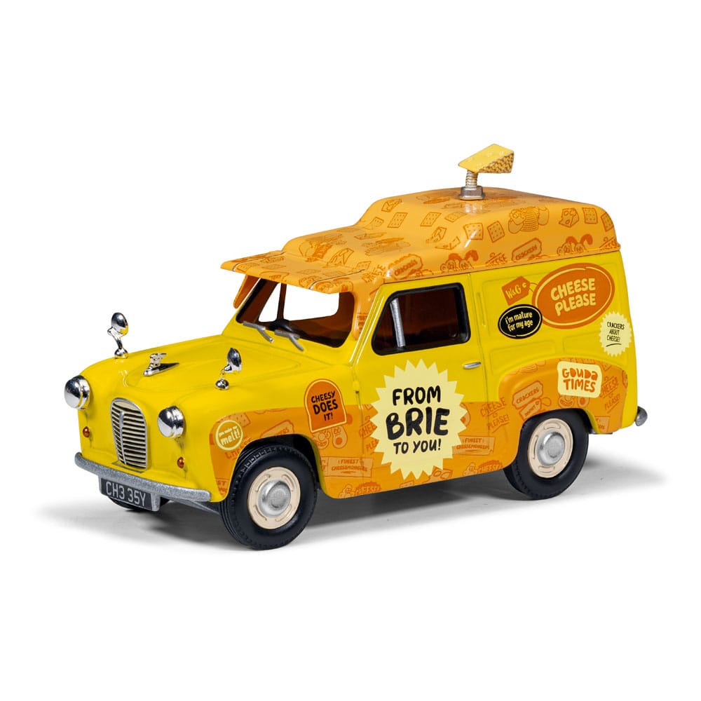 Wallace & Gromit Austin A35 Van Collection - Cheese Please!, Top Bun, Spick & Spanmobile 1/43 Diecast Models