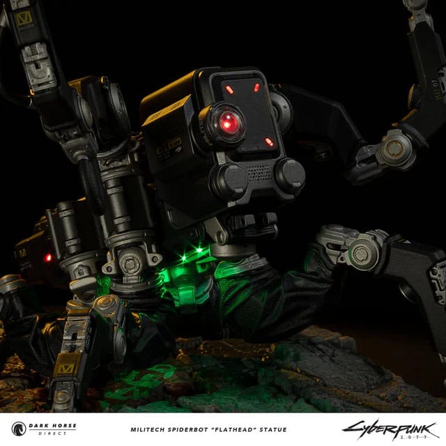 Cyberpunk 2077 Militech Spiderbot "Flathead" 25 cm Statue