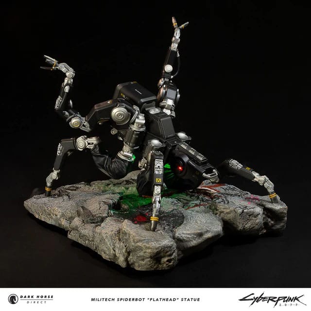 Cyberpunk 2077 Militech Spiderbot "Flathead" 25 cm Statue