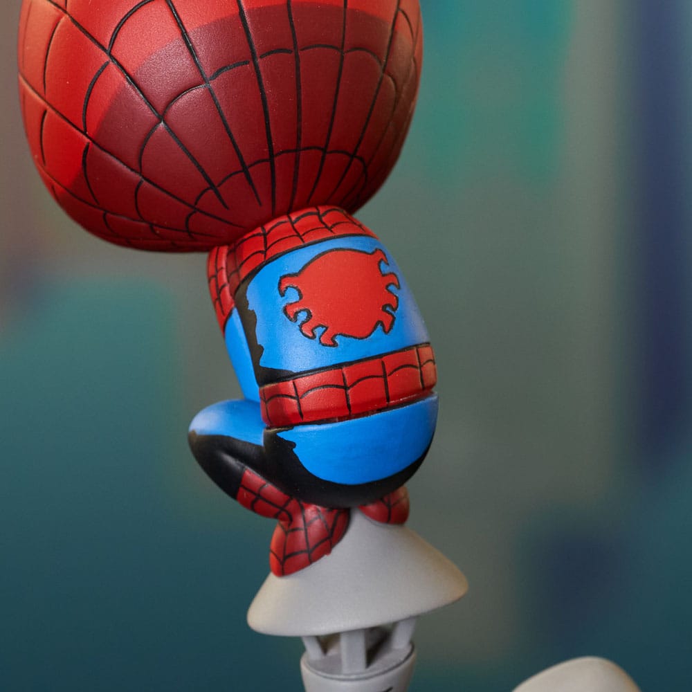 Marvel Animated Spider-Man on Chimney 15 cm Statue