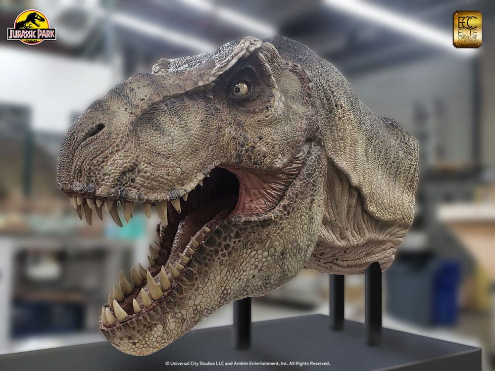 Jurassic Park Tyrannosaurus Rex Head 203 cm Life-Size Statue