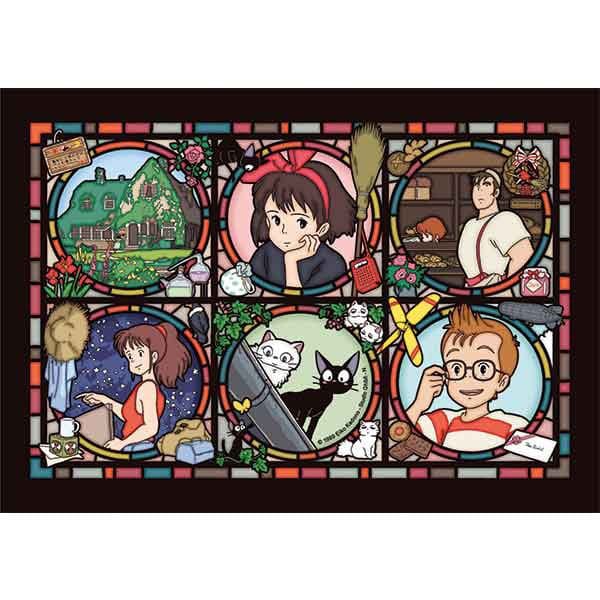 Kiki's Delivery Service Stained Glass Characters Gallery (208 pieces) Jigsaw Puzzle