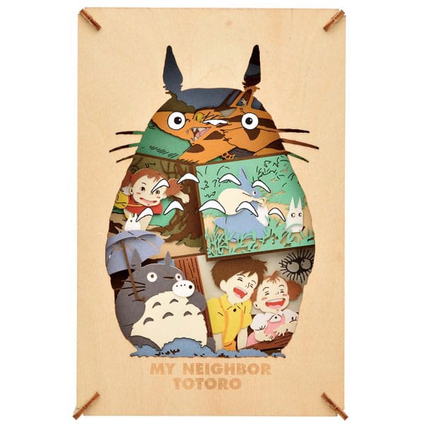 My Neighbor Totoro Paper Theater Wood Style Silhouette Big Totoro Paper Model Kit