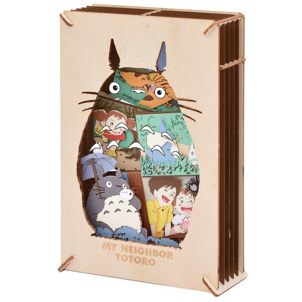 My Neighbor Totoro Paper Theater Wood Style Silhouette Big Totoro Paper Model Kit