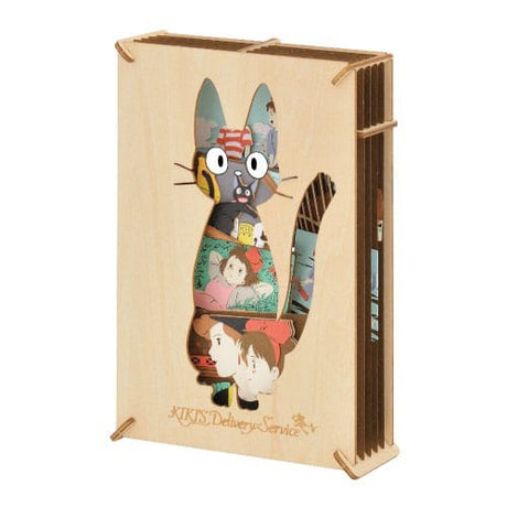 Kiki's Delivery Service Paper Theater Wood Style Silhouette Jiji Paper Model Kit