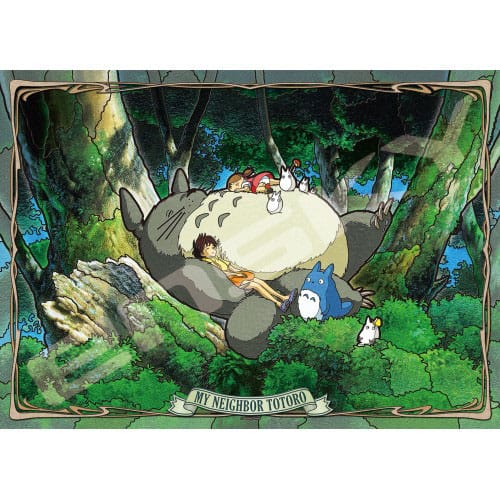 My Neighbor Totoro Stained Glass Napping with Totoro (500 pieces) Jigsaw Puzzle