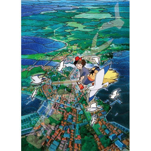 Kiki's Delivery Service Stained Glass Koriko City's Sky (500 pieces) Jigsaw Puzzle