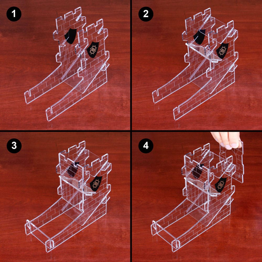 Enhance Tabletop Series Clear Dice Tower