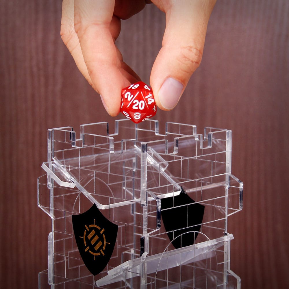 Enhance Tabletop Series Clear Dice Tower