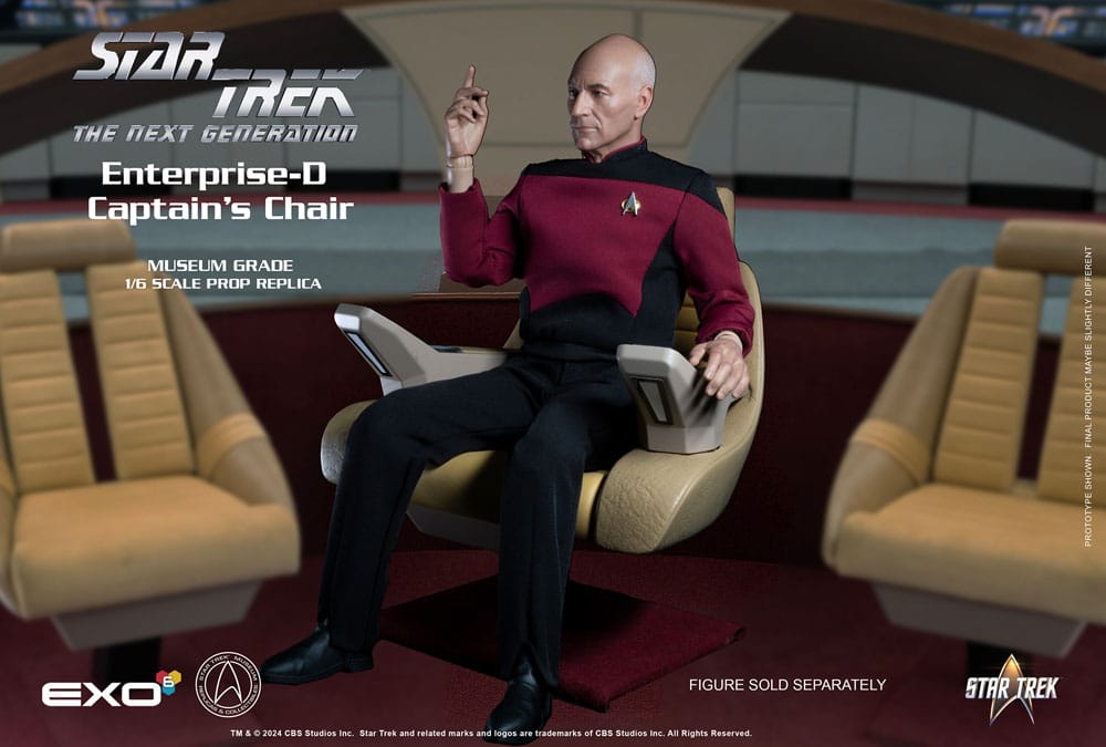 Star Trek The Next Generation Enterprise-D Captain's Chair 19 cm 1/6 Replica