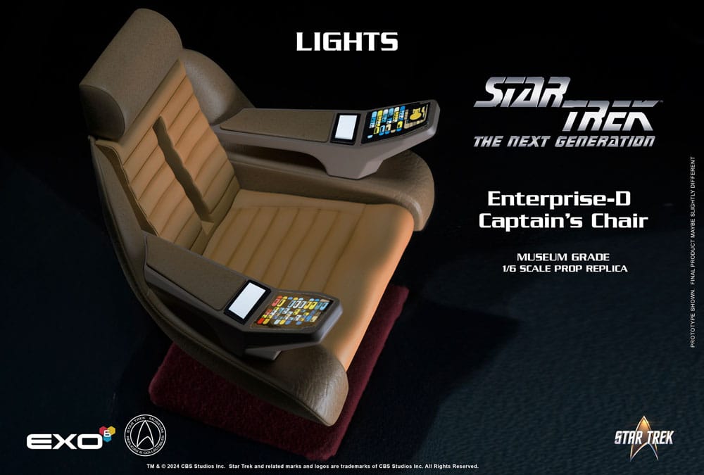 Star Trek The Next Generation Enterprise-D Captain's Chair 19 cm 1/6 Replica