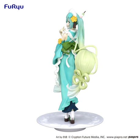 Hatsune Miku Matcha Green Tea Parfait Mint Version 21cm Exceed Creative PVC Statue