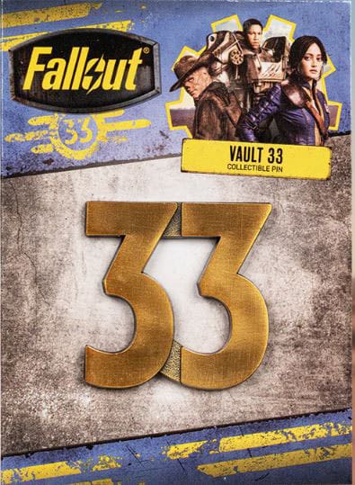 Fallout Vault 33 Pin Badge