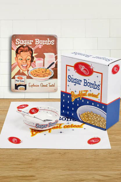 Fallout Sugar Bombs Breakfast Set Bowl with Spoon