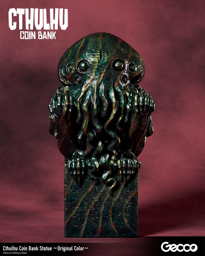 H.P. Lovecraft Cthulhu Mythos Cthulhu (Original Colour) 24 cm Coin Bank Statue