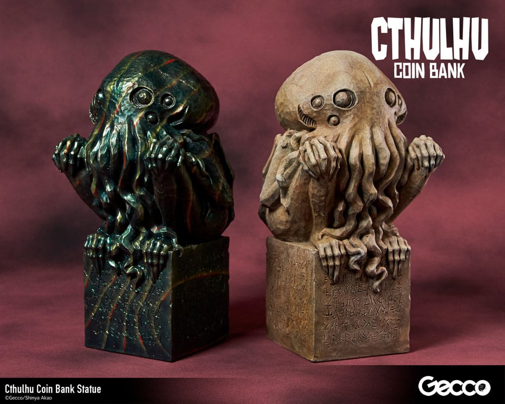 H.P. Lovecraft Cthulhu Mythos Cthulhu (Original Colour) 24 cm Coin Bank Statue