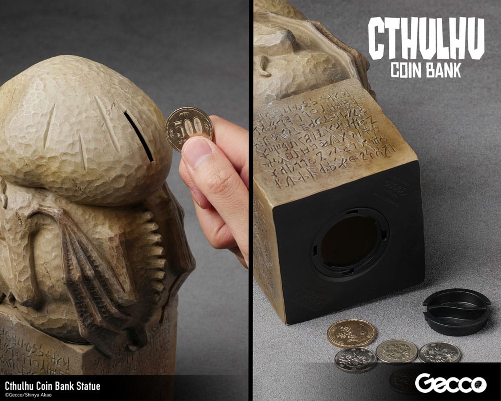 H.P. Lovecraft Cthulhu Mythos Cthulhu (Original Colour) 24 cm Coin Bank Statue