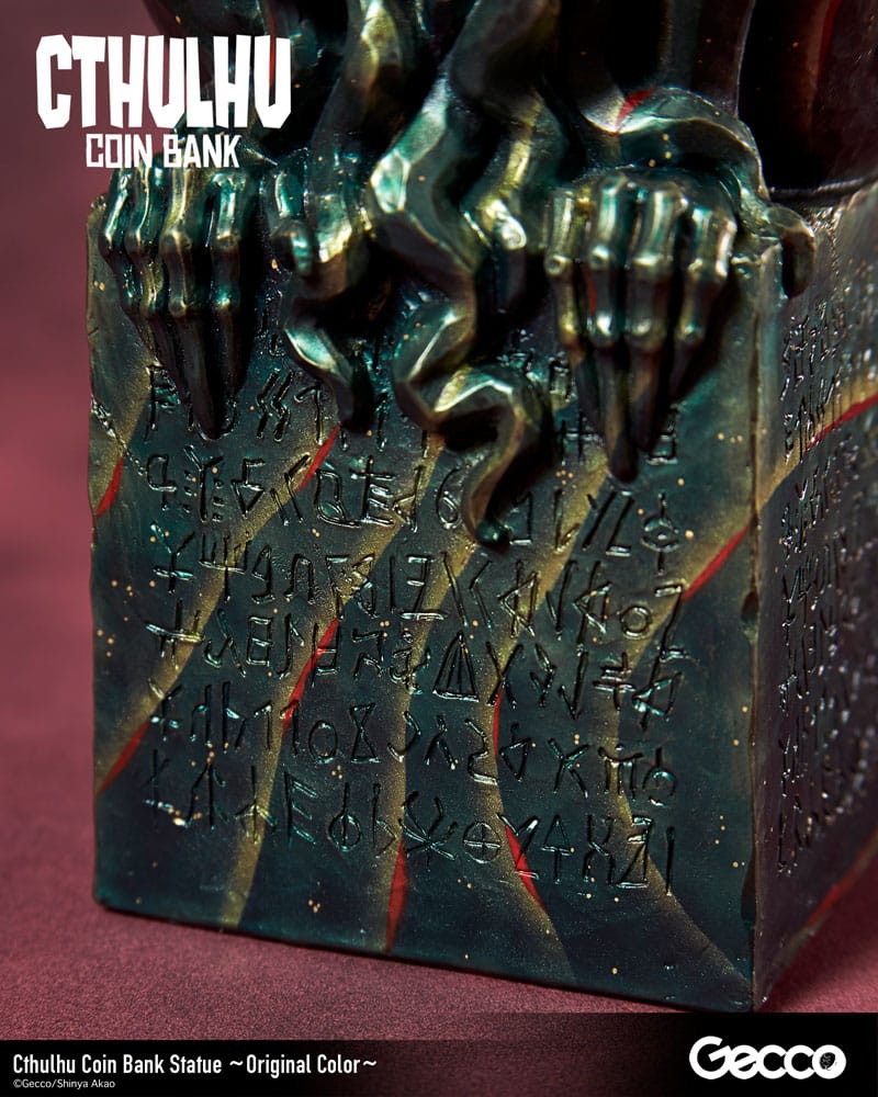 H.P. Lovecraft Cthulhu Mythos Cthulhu (Original Colour) 24 cm Coin Bank Statue