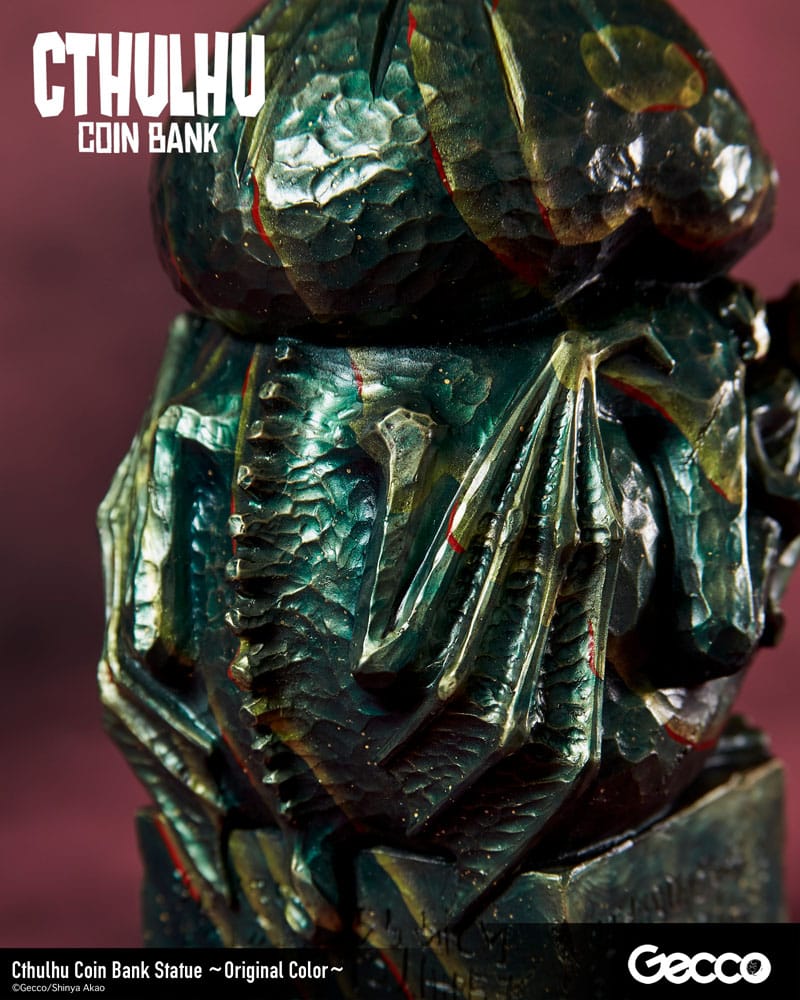 H.P. Lovecraft Cthulhu Mythos Cthulhu (Original Colour) 24 cm Coin Bank Statue