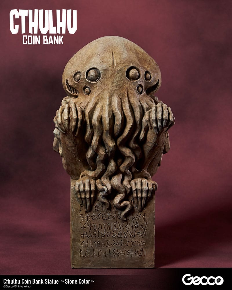 H.P. Lovecraft Cthulhu Mythos Cthulhu (Stone Colour) 24 cm Coin Bank Statue