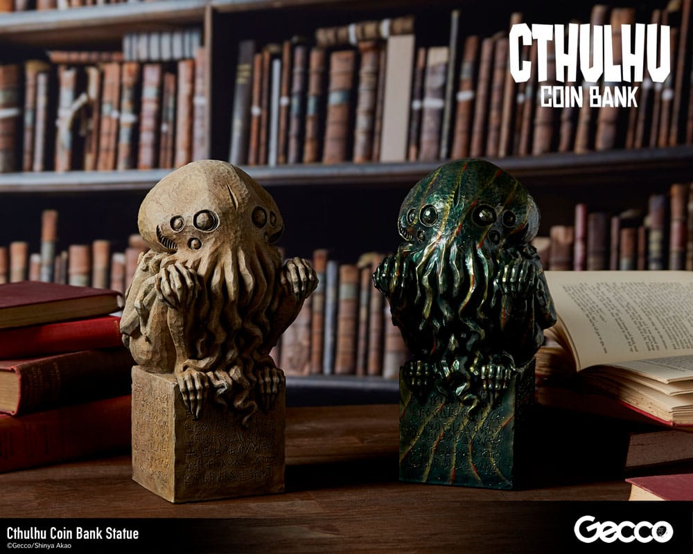 H.P. Lovecraft Cthulhu Mythos Cthulhu (Stone Colour) 24 cm Coin Bank Statue