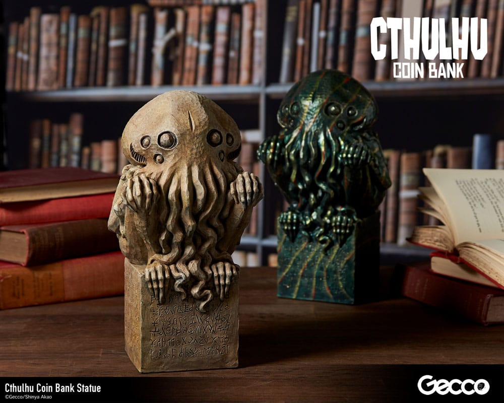 H.P. Lovecraft Cthulhu Mythos Cthulhu (Stone Colour) 24 cm Coin Bank Statue