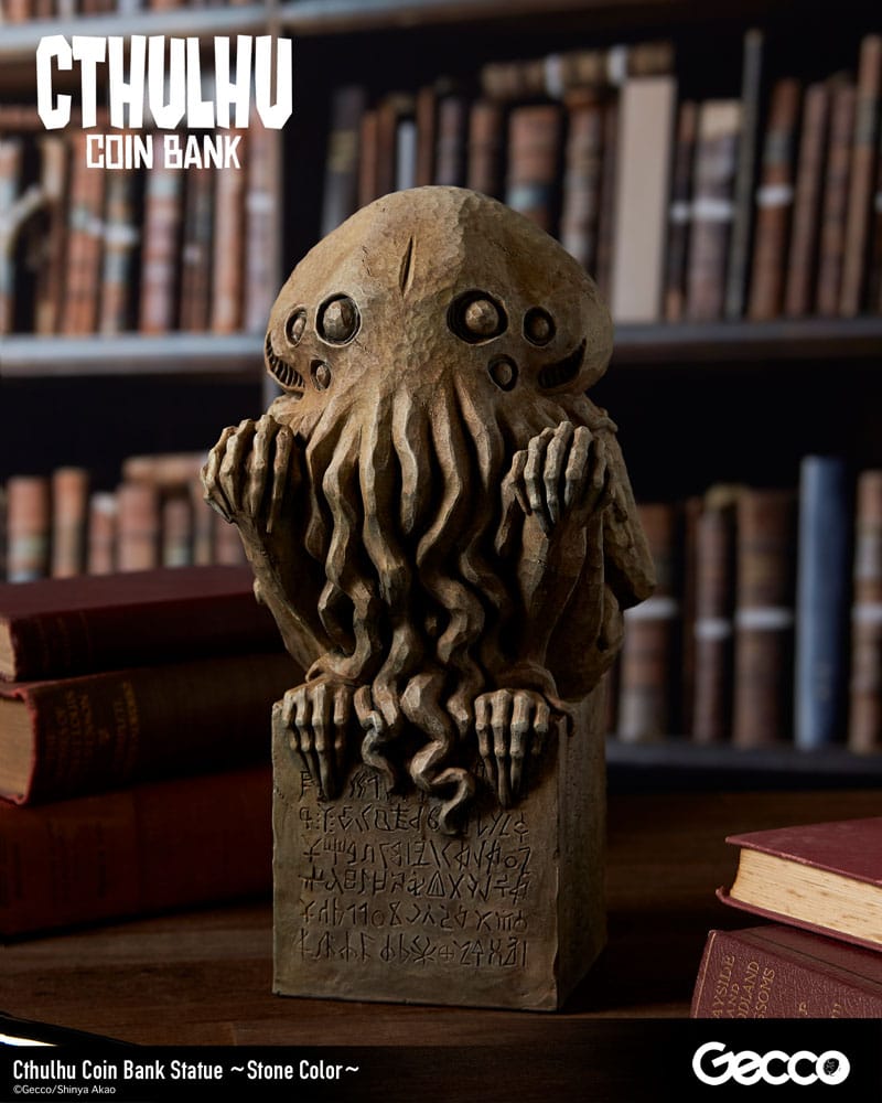 H.P. Lovecraft Cthulhu Mythos Cthulhu (Stone Colour) 24 cm Coin Bank Statue