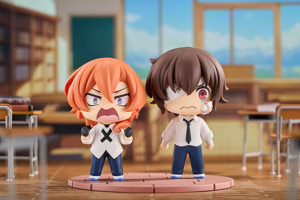 Bungo Stray Dogs Wan! Osamu Dazai & Chuya Nakahara: Fourteen-Year-Old Ver. 8 cm Chibi Figures