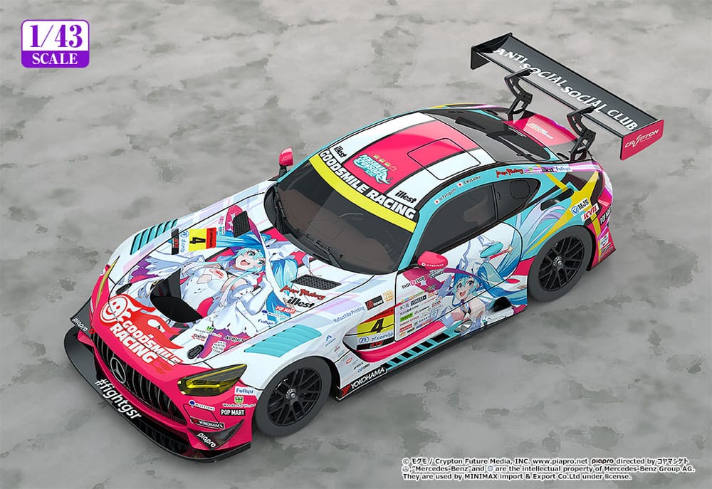 Hatsune Miku GT Project Vehicle Hatsune Miku AMG 2024 Season Opening Ver. 11 cm 1/43 Action Figure