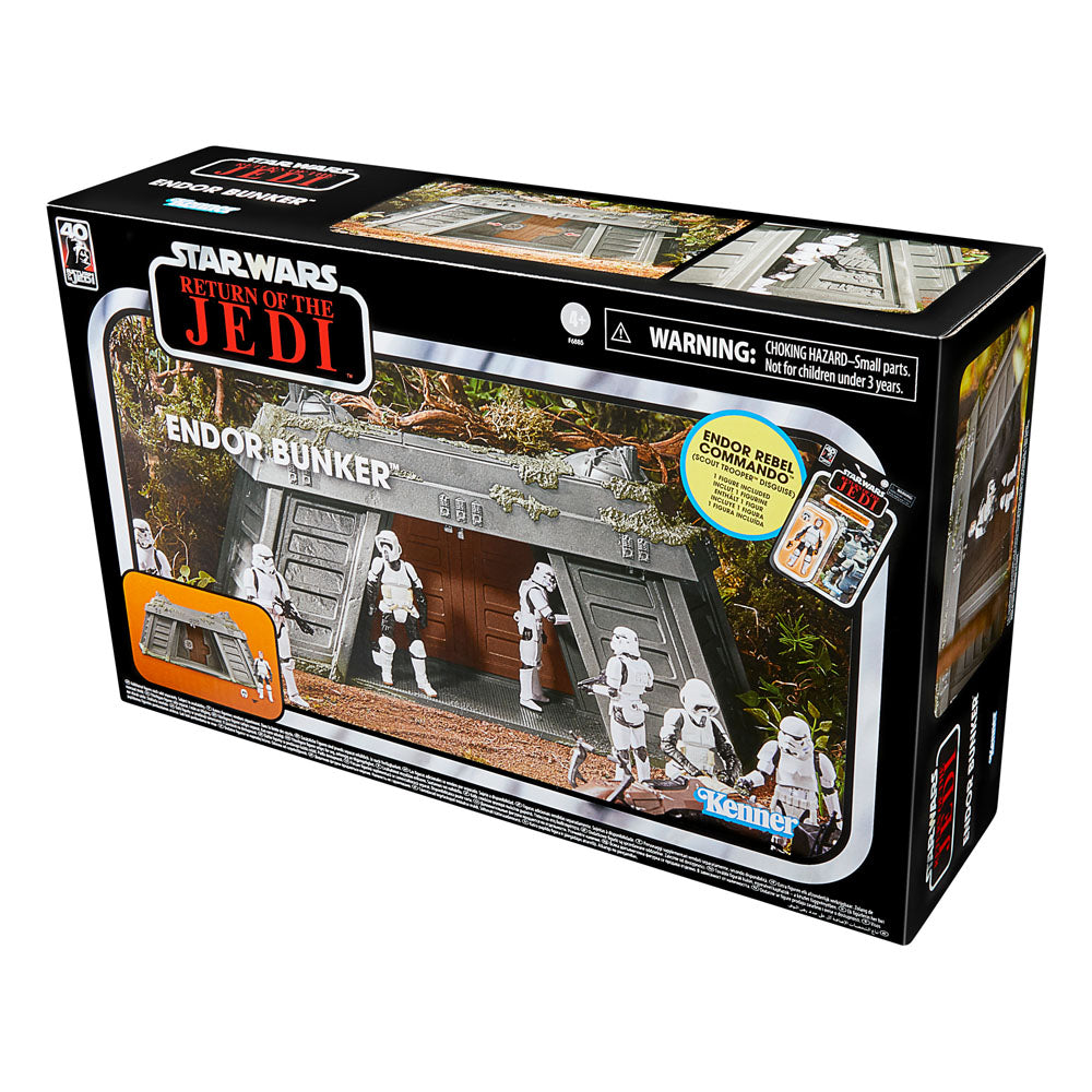 Star Wars Episode VI Vintage Collection Endor Bunker with Endor Rebel Commando (Scout Trooper Disguise) Playset