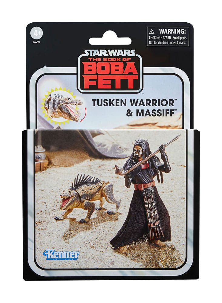 Star Wars: The Book of Boba Fett Vintage Collection Tusken Warrior & Massiff 10cm Action Figures