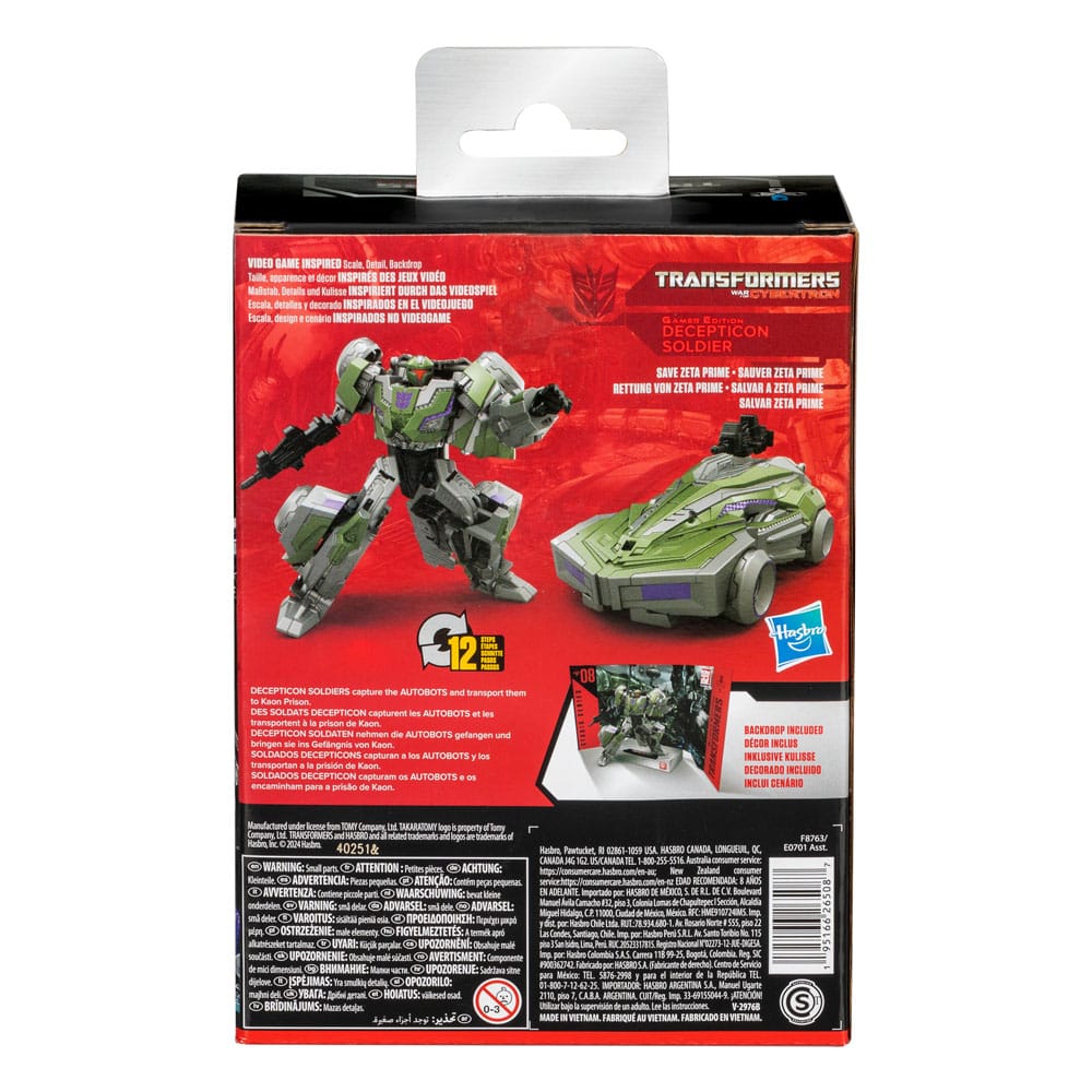 Transformers: War for Cybertron Studio Series Gamer Edition Decepticon Soldier 11 cm Deluxe Class Action Figure