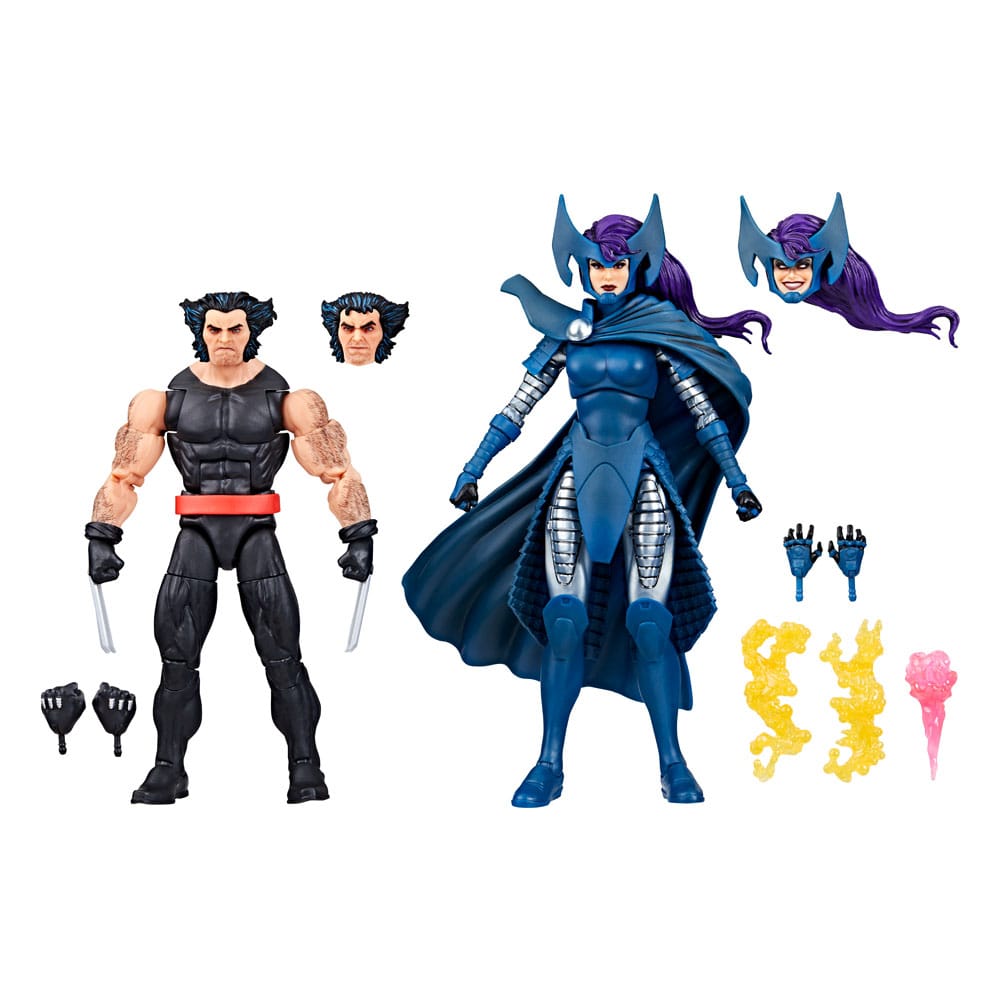 Marvel Legends Wolverine 50th Anniversary Wolverine & Psylocke 15cm Action Figure 2-Pack