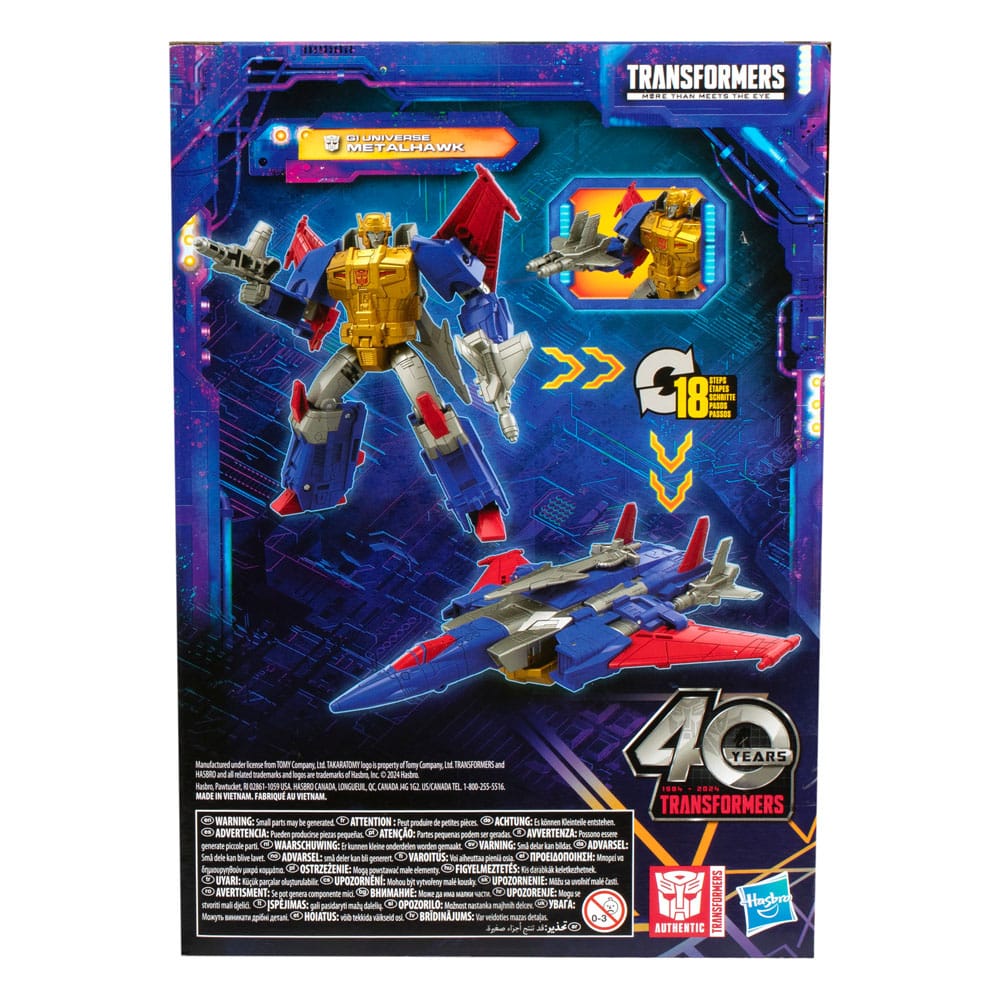 Transformers Generations Legacy United Voyager Class G1 Universe Metalhawk 18 cm Action Figure